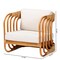 Bali & Pari Corsa Modern Bohemian Natural Rattan Arm Chair 243-13541-ZORO - alternate 6